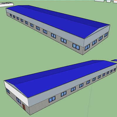 chất lượng  Q355 / Q235 Steel Structure Farm Frame Prefab Building Construction GB nhà máy sản xuất