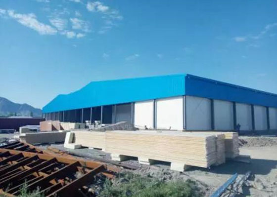chất lượng  100m*40m Prefab Steel Structure Workshop House Frame Industrial Building nhà máy sản xuất