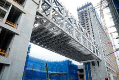 Kết cấu thép Prefab tùy chỉnh Hành lang cầu thép nhẹ ISO 9001