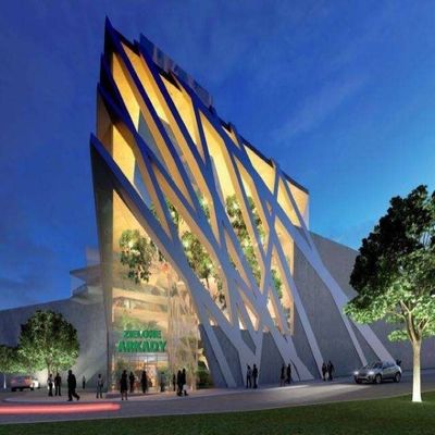 OEM / ODM Long Span Steel Structure Shopping Mall Siêu thị