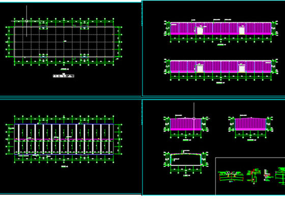 90m*27m Cấu trúc thép tiền chế Xưởng xây dựng khung xây dựng