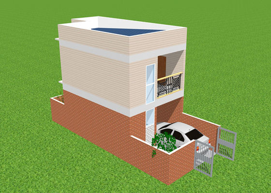 Mạ kẽm Prefab Nhà thép nhẹ Biệt thự Duplex Căn hộ