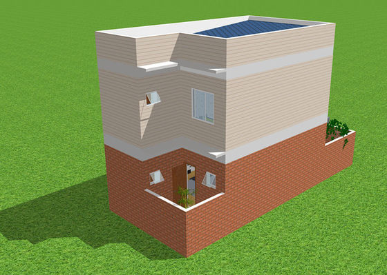 Mạ kẽm Prefab Nhà thép nhẹ Biệt thự Duplex Căn hộ
