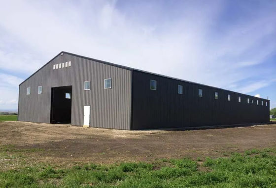Kho kết cấu thép công nghiệp Prefab Chống gió chống gỉ