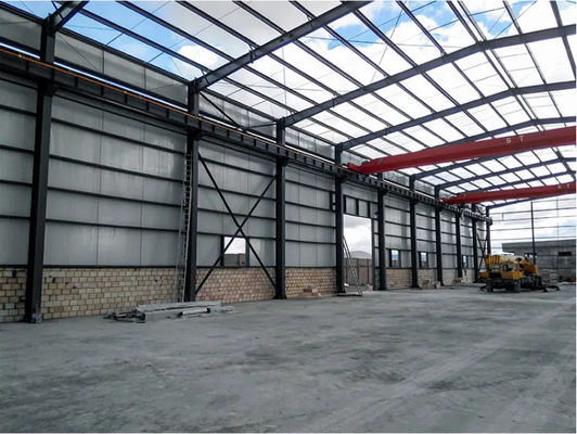 Lưới Nhà kho kim loại đúc sẵn Khoảng cách lớn ISO 9001