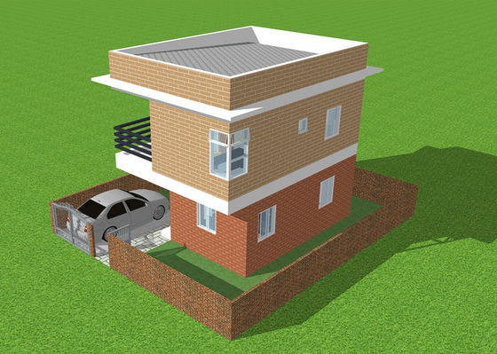 Nhà kết cấu thép nhẹ đúc sẵn Biệt thự thép nhẹ mạ kẽm