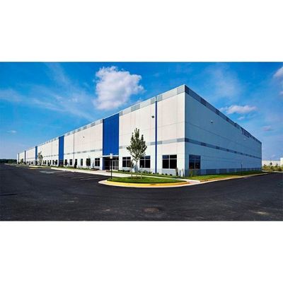 Nhà kho kết cấu thép Prefab Xây dựng khung kim loại
