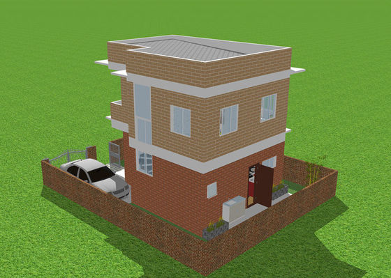 Kết cấu thép nhẹ mạ kẽm nhúng nóng Prefab Căn hộ song lập