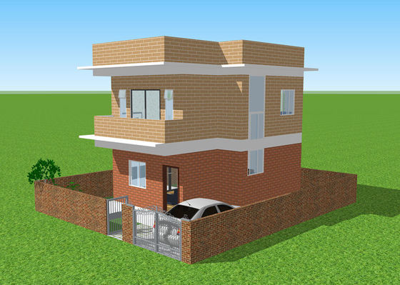 Kết cấu thép nhẹ mạ kẽm nhúng nóng Prefab Căn hộ song lập