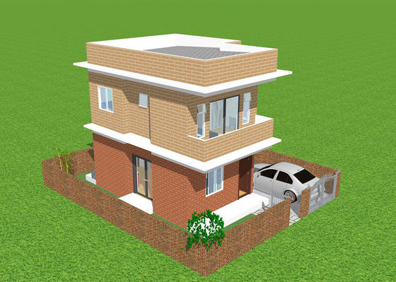 Kết cấu thép nhẹ mạ kẽm nhúng nóng Prefab Căn hộ song lập