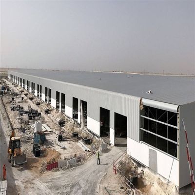 Khung nhà xưởng kết cấu thép nhịp lớn chống cháy được đúc sẵn ISO 9001