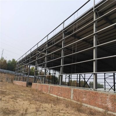Khung nhà xưởng kết cấu thép nhịp lớn chống cháy được đúc sẵn ISO 9001