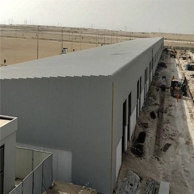 Khung nhà xưởng kết cấu thép nhịp lớn chống cháy được đúc sẵn ISO 9001