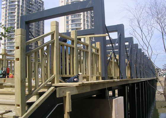 Q235B Kết cấu thép tiền chế Xây dựng cầu boong tham quan