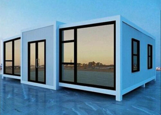 Nhà container có thể gập lại mạ kẽm Nhà mô-đun thép tiền chế