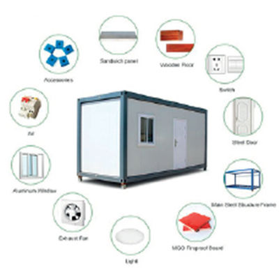 Nhà tiền chế bằng thép có thể gập lại Q235B / Q355B