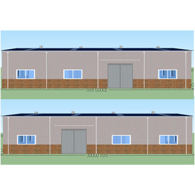 Tòa nhà khung công nghiệp kết cấu thép tiền chế 30m * 20m