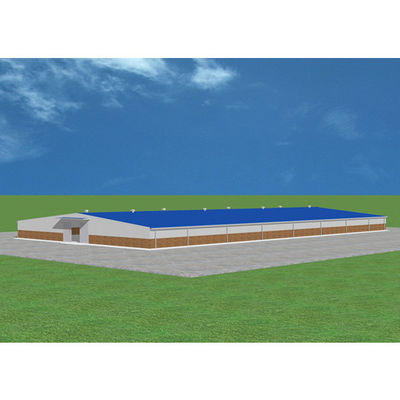 Nhà kho kết cấu thép Prefab Xây dựng khung kim loại