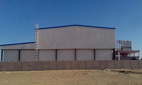 Kết cấu thép Prefab Tòa nhà công nghiệp Trọng lượng nhẹ Kho thép
