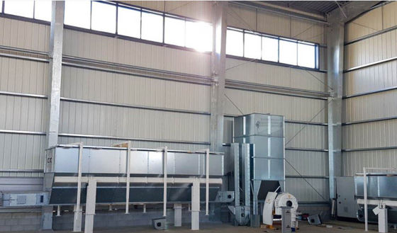 Nhà xưởng khung thép nhẹ đúc sẵn Nhà máy chế biến ngô thép