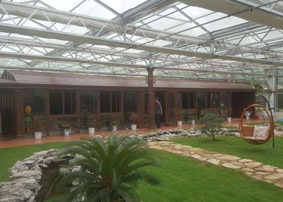 Thương mại ống mạ kẽm nhà kính kính Venlo cao cấp