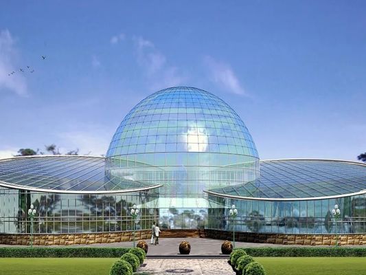 Nhà hàng nhà kính tham quan ống mạ kẽm Hình dạng tùy chỉnh 4600㎡