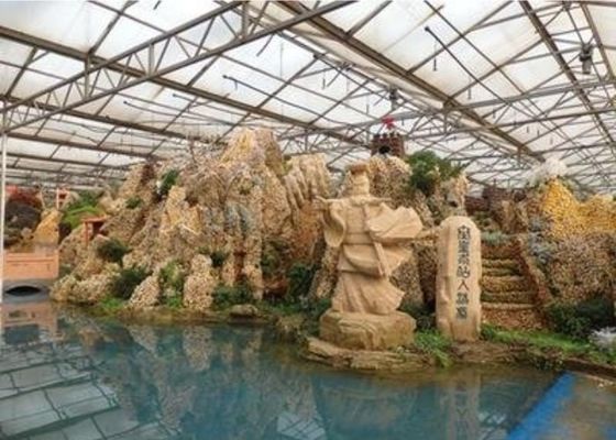 Nhà hàng nhà kính tham quan ống mạ kẽm Hình dạng tùy chỉnh 4600㎡