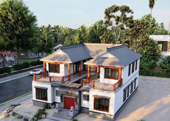Nhà kết cấu thép nhẹ đúc sẵn Biệt thự thép nhẹ mạ kẽm