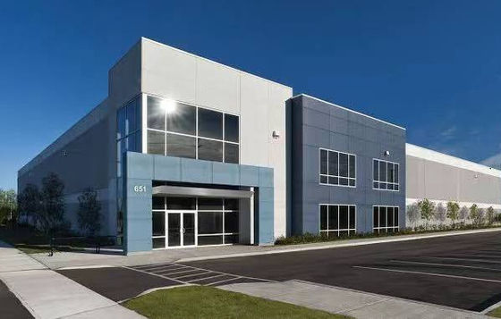 Thép thép thương mại Prefab cấu trúc chống cháy Tòa nhà văn phòng với thép phần H hàn