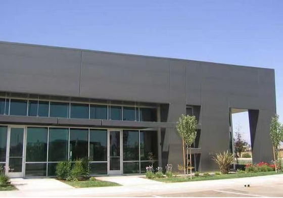 Thép thép thương mại Prefab cấu trúc chống cháy Tòa nhà văn phòng với thép phần H hàn