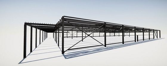 Nhà kho kết cấu thép chắc chắn với khả năng chống cháy