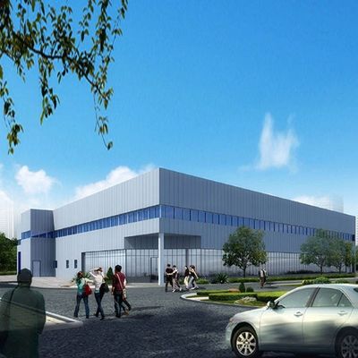 Xây dựng nhà xưởng kết cấu thép tiền chế dầm H hàn nhịp lớn
