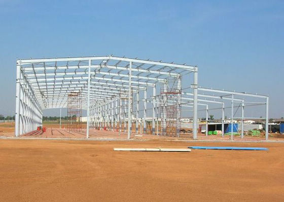 Nhà kho kết cấu thép Q235 / Q355 Nhà khung thép tiền chế