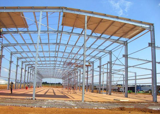 Nhà kho kết cấu thép Q235 / Q355 Nhà khung thép tiền chế