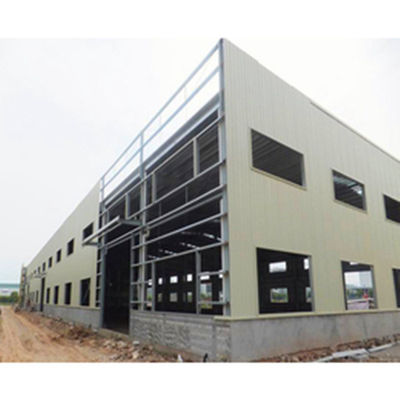 Tòa nhà công nghiệp Xưởng kết cấu thép Prefab Xây dựng kim loại