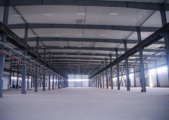Kết cấu xây dựng Prefab Nhà kho khung thép công nghiệp