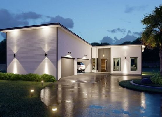 Khung nhẹ Nhà thương mại Biệt thự thép tiền chế