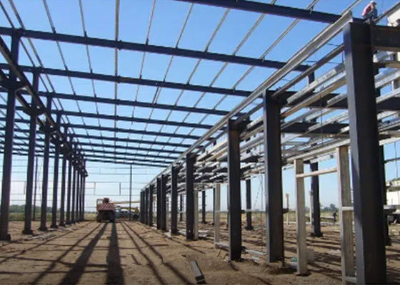 Nhà kho kết cấu thép Q235 / Q355 Nhà khung thép tiền chế
