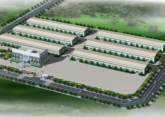 Thiết kế hiện đại Chiều dài lớn Dễ lắp ráp Cấu trúc thép Xưởng công nghiệp nặng