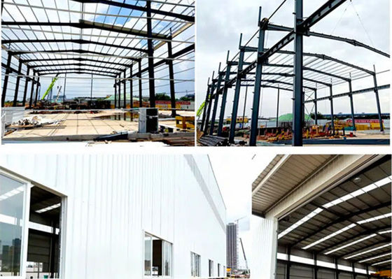 Cấu trúc thép công nghiệp Kho dự bị xây dựng khung thép