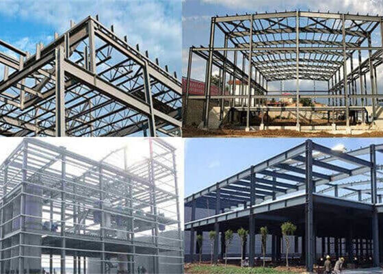 GB Tiêu chuẩn uốn cong công nghiệp Thép cấu trúc Tòa nhà xưởng