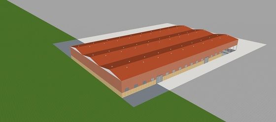 Sân vận động trong nhà Kết cấu thép nhẹ Chế tạo kho tùy chỉnh