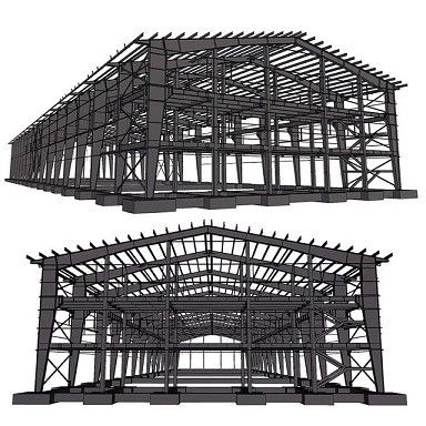 Xưởng thép được chế tạo sẵn lưới với thiết kế tùy chỉnh