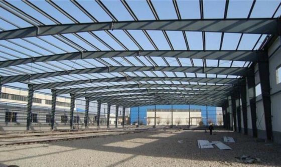 Tòa nhà cấu trúc thép khung cổng được chế tạo sẵn để lưu trữ với thép H-Section
