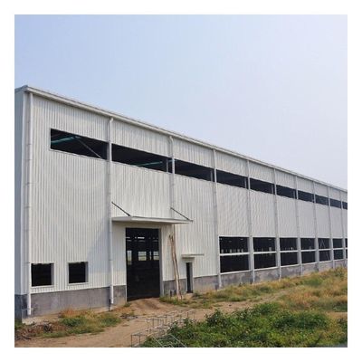 Tòa nhà xưởng kết cấu thép nhịp lớn hiện đại Có thể tùy chỉnh nhẹ
