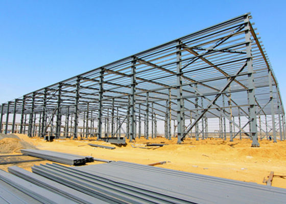 Cấu trúc thép công nghiệp Prefab Khung khung Xây dựng Tòa nhà Nhà để xe