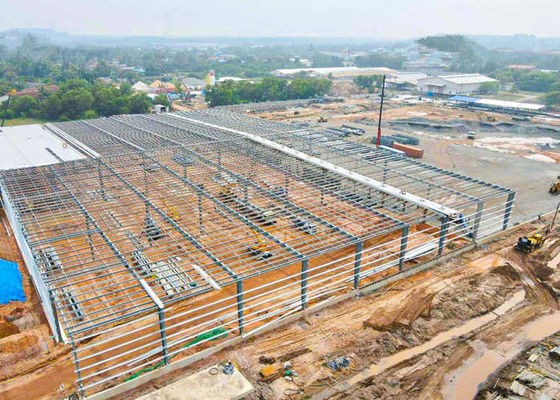 Xưởng nhà để xe kết cấu thép tiền chế Tòa nhà khung công nghiệp