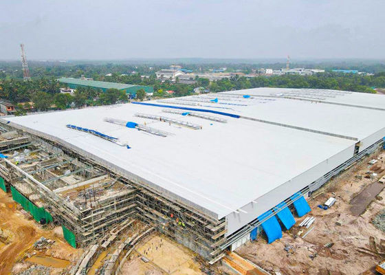Xưởng nhà để xe kết cấu thép tiền chế Tòa nhà khung công nghiệp