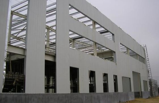 Đồng nhôm / nhựa thép cửa sổ thép cấu trúc xưởng nhà máy với cách điện tùy chọn