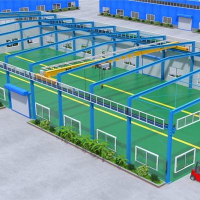 Làn nóng H phần thép Beam Thép cấu trúc kho với Q355B thép